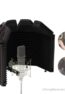 [Isolation Pro] XTUGA Recording Microphone Isolation Shield with Pop Filter,High Density Absorbent Foam