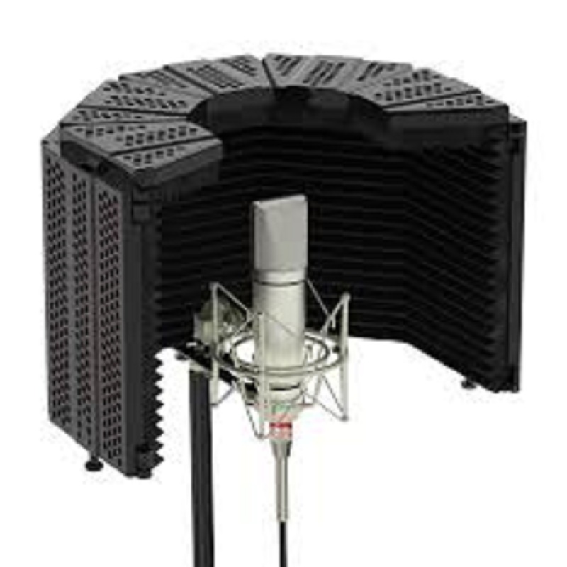 XTUGA Recording Microphone Isolation Shield with Pop Filter,High Density Absorbent Foam2